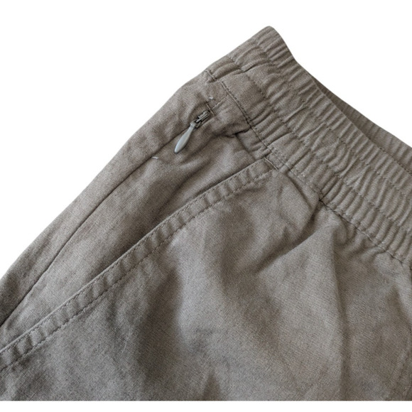 Abercrombie & Fitch Brown Relaxed Linen Blend Pull On Shorts New Size XXL Mens - Picture 5 of 5